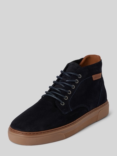 Peek & Cloppenburg Marc O'PoloFlache Halbschuh mit Lederlasche in marine