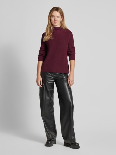 Peek & Cloppenburg Marc O'PoloLangarmpullover mit Stehkragen in bordeaux