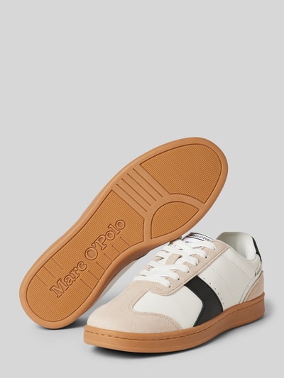 Peek & Cloppenburg Marc O'PoloLedersneaker Mit Label-Patch Und -Detail Modell 'VIOLETTA' In Beige