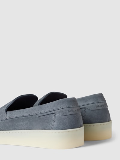 Peek & Cloppenburg Marc O'PoloPenny-Loafer Aus Leder Mit Ziernähten Modell 'Valentin' In Jeansblau