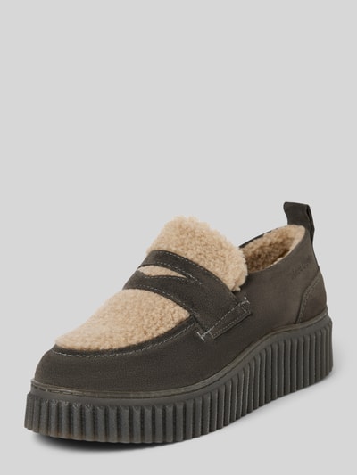 Peek & Cloppenburg Marc O'PoloPlateau-Loafer mit wärmender Einlage in dunkelgrau