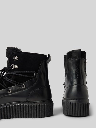 Peek & Cloppenburg Marc O'PoloPlateau-Stiefel Mit Rindsleder Und Flauschigem Warmfutter In Black