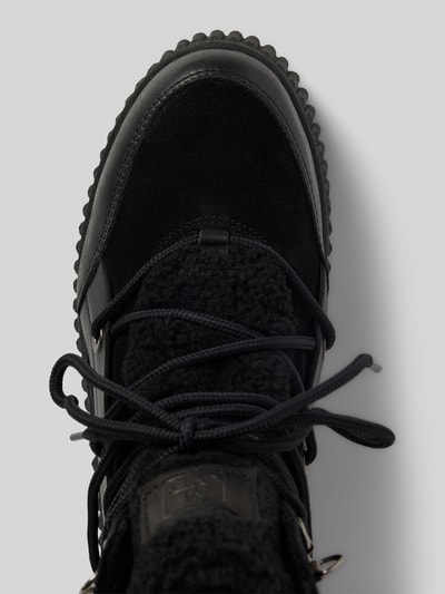 Peek & Cloppenburg Marc O'PoloPlateau-Stiefel Mit Rindsleder Und Flauschigem Warmfutter In Black