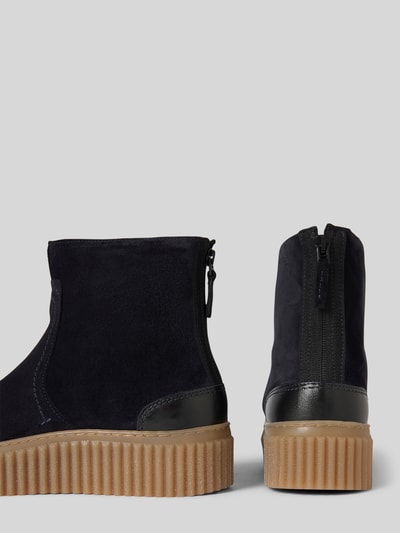 Peek & Cloppenburg Marc O'PoloPlateau-Stiefel Mit Samtigen Innenfutter In Marine