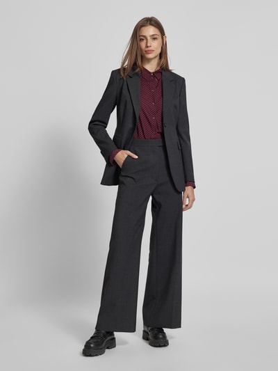 Peek & Cloppenburg Marc O'PoloRegular Fit Hemdbluse aus fließender Viskose mit Allover-Print in bordeaux