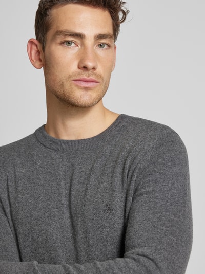 Peek & Cloppenburg Marc O'PoloRegular Fit Strickpullover Aus Softem Bauwolle-Schurwolle-Mix In Anthrazit