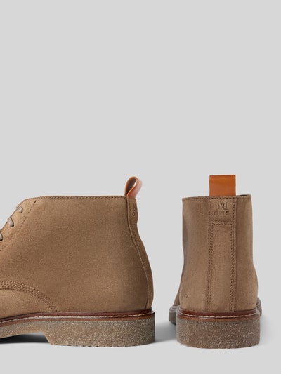 Peek & Cloppenburg Marc O'PoloSchnürschuhe Aus Weichem Velours-Rindsleder In Taupe