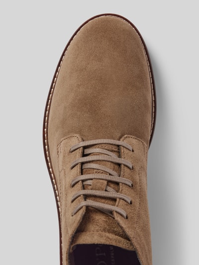 Peek & Cloppenburg Marc O'PoloSchnürschuhe Aus Weichem Velours-Rindsleder In Taupe
