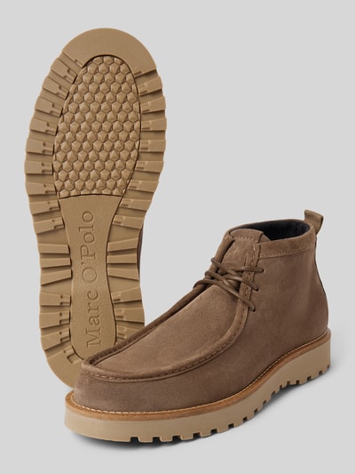 Peek & Cloppenburg Marc O'PoloSchnürstiefel Aus Softem Hochwertigem Velours-Rindsleder In Taupe