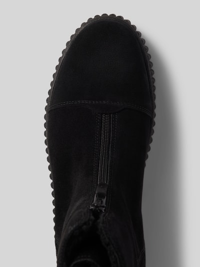 Peek & Cloppenburg Marc O'PoloStiefel Mit Gerillter Plateausohle Und Wärmenden Innenfutter Aus Rindsveloursleder In Black