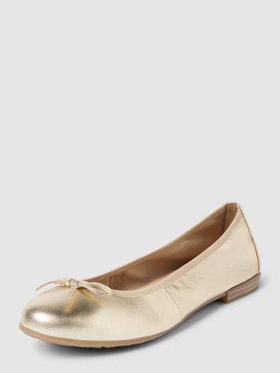 Peek & Cloppenburg Marco TozziLederballerinas in metallic in gold