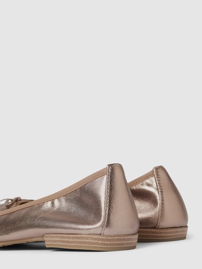 Peek & Cloppenburg Marco TozziLederballerinas In Metallic In Hellgrau