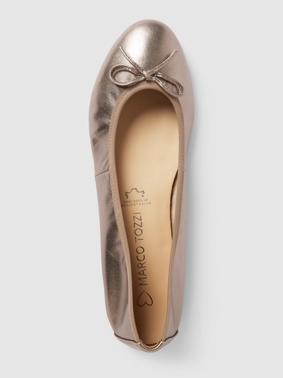 Peek & Cloppenburg Marco TozziLederballerinas In Metallic In Hellgrau