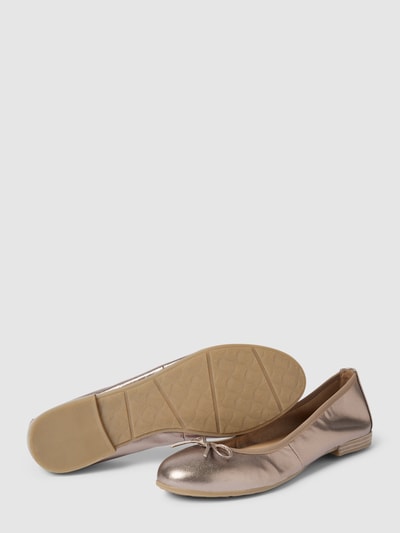 Peek & Cloppenburg Marco TozziLederballerinas In Metallic In Hellgrau