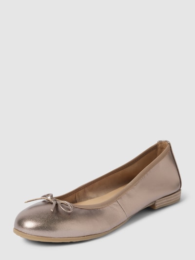 Peek & Cloppenburg Marco TozziLederballerinas in metallic in hellgrau