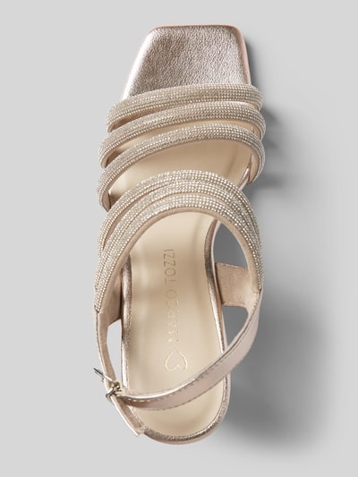 Peek & Cloppenburg Marco TozziSandalette Mit Strasssteinbesatz In Gold