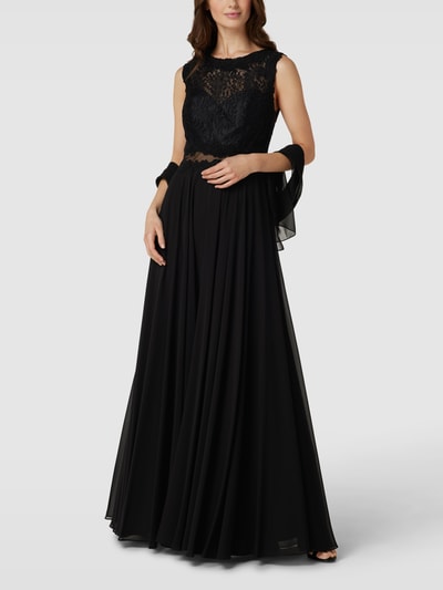 Peek & Cloppenburg MascaraAbendkleid mit floralen Stickereien in black