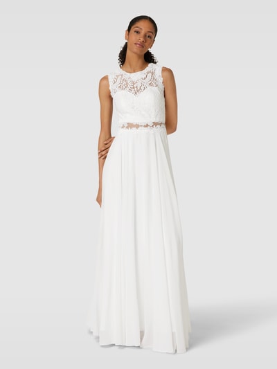 Peek & Cloppenburg MascaraAbendkleid Mit Floralen Stickereien In Offwhite