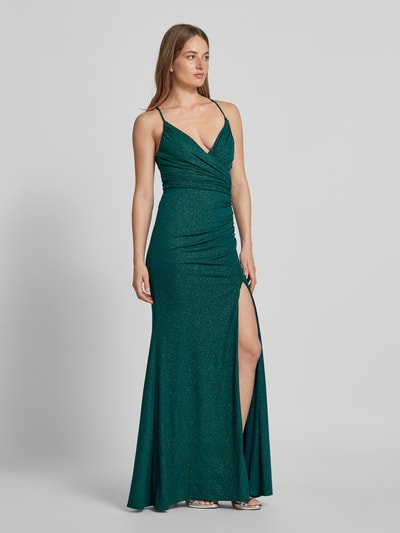 Peek & Cloppenburg MascaraAbendkleid mit Gehschlitz in dunkelgruen