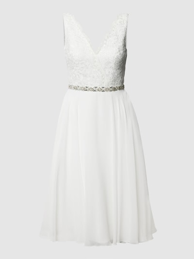 Peek & Cloppenburg MascaraBrautkleid Mit Floraler Spitze Und Ziersteinen In Ecru
