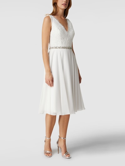 Peek & Cloppenburg MascaraBrautkleid Mit Floraler Spitze Und Ziersteinen In Ecru