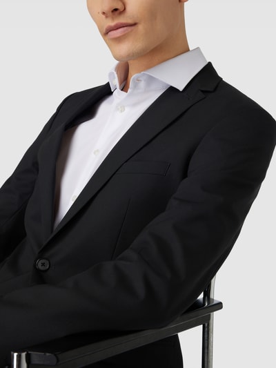 Peek & Cloppenburg MCNEAL2-Knopf-Sakko Mit Brustleistentaschen In Black