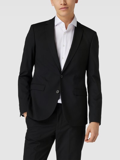 Peek & Cloppenburg MCNEAL2-Knopf-Sakko Mit Brustleistentaschen In Black