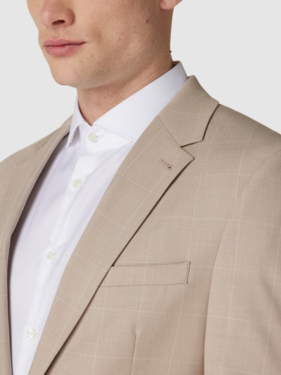 Peek & Cloppenburg MCNEAL2-Knopf-Sakko Mit Karomuster In Beige