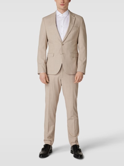 Peek & Cloppenburg MCNEAL2-Knopf-Sakko mit Karomuster in beige