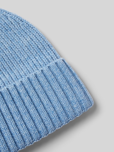 Peek & Cloppenburg MCNEALBeanie Mit Label-Badge In Bleu Melange