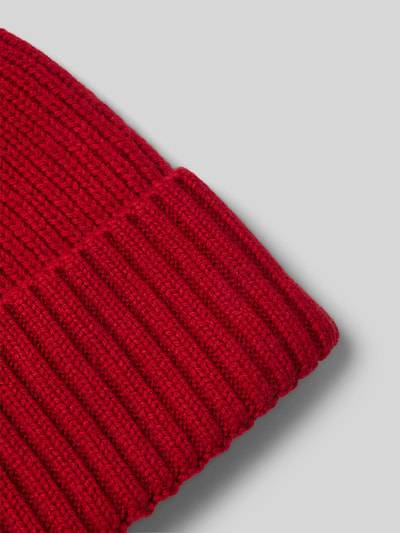 Peek & Cloppenburg MCNEALBeanie Mit Label-Badge In Dunkelrot