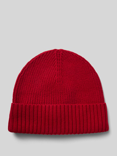 Peek & Cloppenburg MCNEALBeanie mit Label-Badge in dunkelrot