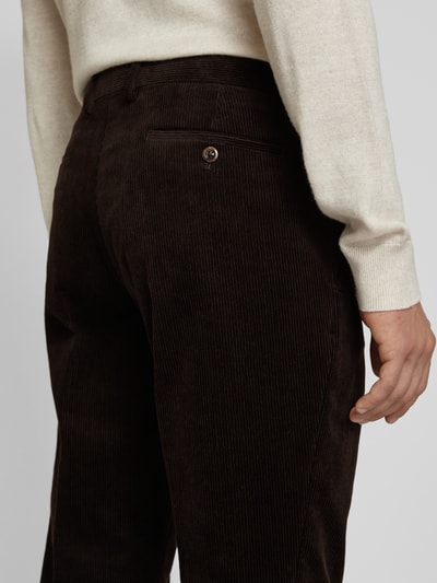 Peek & Cloppenburg MCNEALCordhose Mit Knopf- Und Reißverschluss In Dunkelbraun