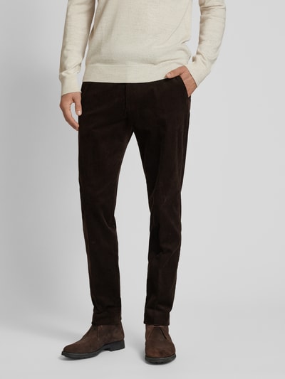 Peek & Cloppenburg MCNEALCordhose Mit Knopf- Und Reißverschluss In Dunkelbraun