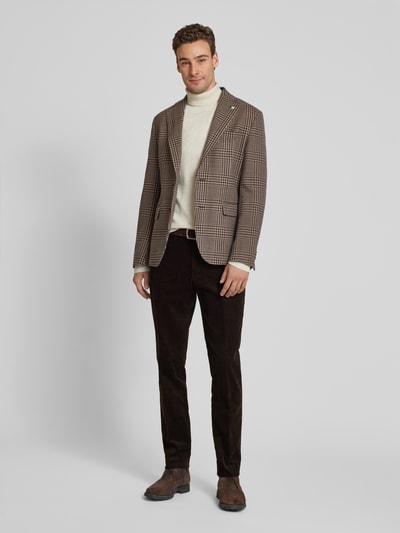 Peek & Cloppenburg MCNEALCordhose mit Knopf- und Reißverschluss in dunkelbraun