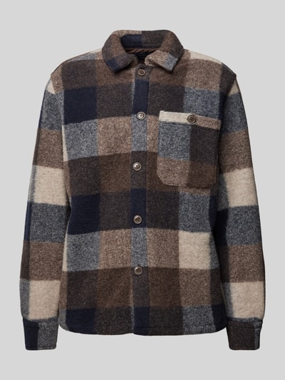 Peek & Cloppenburg MCNEALHemdjacke Mit Haifischkragen In Schoko