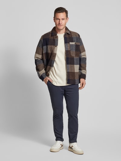 Peek & Cloppenburg MCNEALHemdjacke mit Haifischkragen in schoko