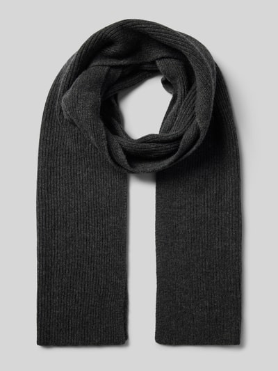 Peek & Cloppenburg MCNEALKaschmirschal in Ripp-Optik in dunkelgrau melange