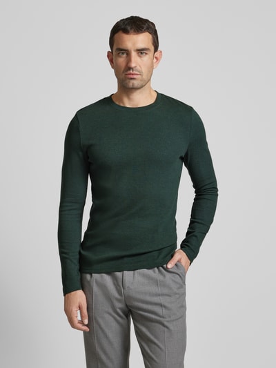 Peek & Cloppenburg MCNEALLongsleeve Mit Geripptem Rundhalsausschnitt In Bottle Melange