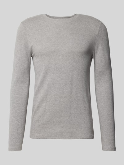 Peek & Cloppenburg MCNEALLongsleeve Mit Geripptem Rundhalsausschnitt In Graphit Melange