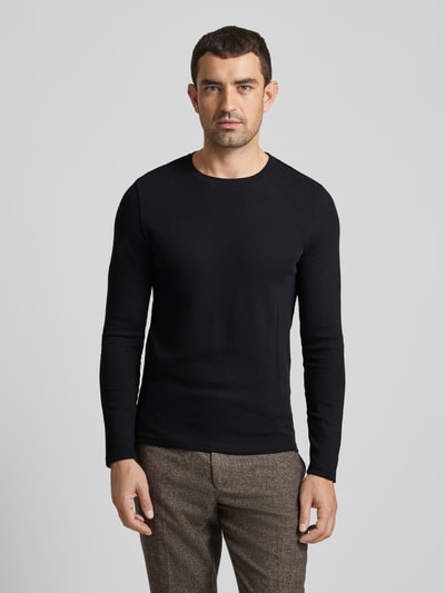 Peek & Cloppenburg MCNEALLongsleeve Mit Geripptem Rundhalsausschnitt In Black