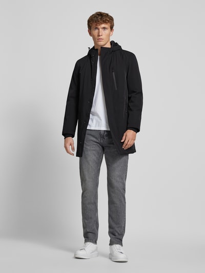 Peek & Cloppenburg MCNEALMantel mit Stehkragen in black