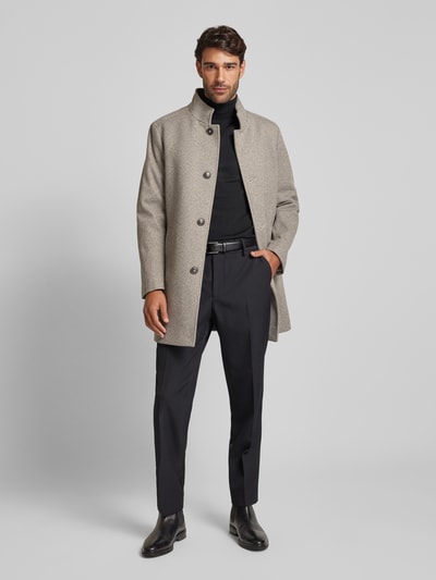 Peek & Cloppenburg MCNEALMantel mit Stehkragen in hellbraun