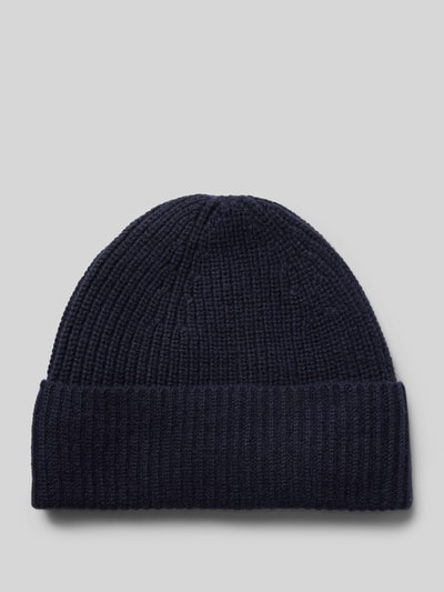 Peek & Cloppenburg MCNEALMütze aus reinem Kaschmir mit Label-Detail in marine