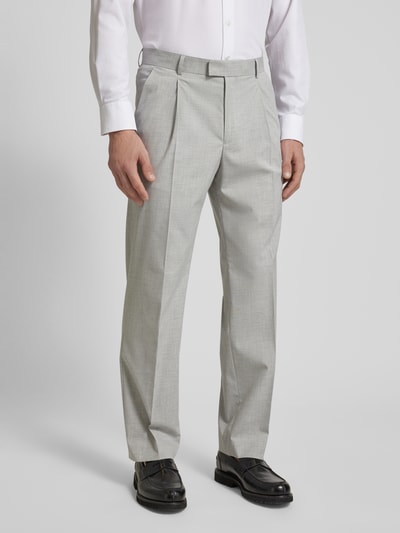 Peek & Cloppenburg MCNEALRegular Fit Anzughose Mit Bundfalten In Hellgrau