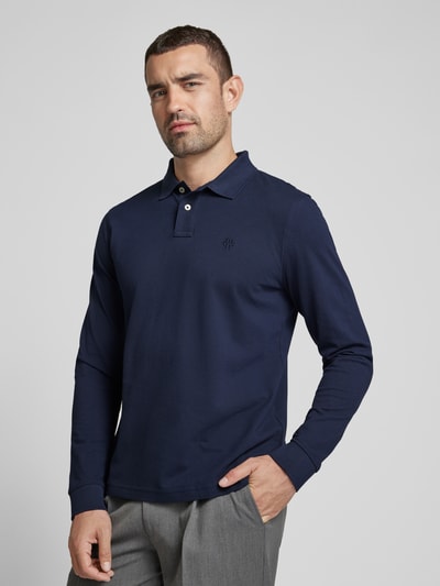 Peek & Cloppenburg MCNEALRegular Fit Poloshirt Mit Label-Stitching In Dunkelblau