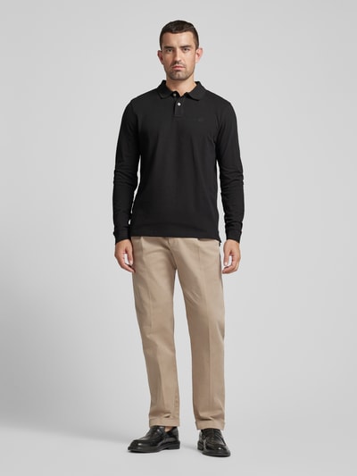 Peek & Cloppenburg MCNEALRegular Fit Poloshirt mit Label-Stitching in black