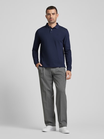 Peek & Cloppenburg MCNEALRegular Fit Poloshirt mit Label-Stitching in dunkelblau