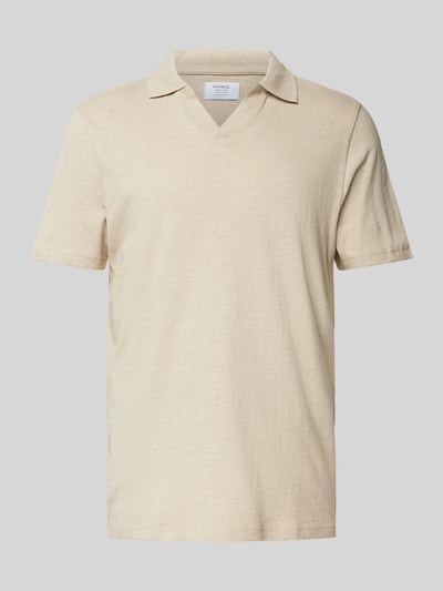 Peek & Cloppenburg MCNEALRegular Fit Poloshirt Mit V-Ausschnitt In Beige