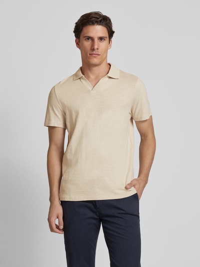 Peek & Cloppenburg MCNEALRegular Fit Poloshirt Mit V-Ausschnitt In Beige